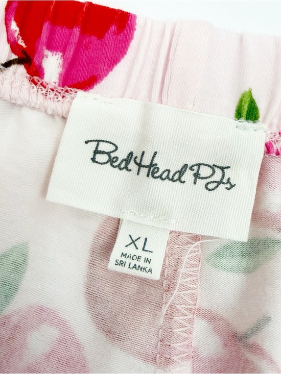 BedHead Pajamas PJ’s An Apple A Day Long Sleeve Classic Stretch Jersey PJ Set - Picture 15 of 16